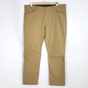 Eddie Bauer Men's Guide Pro Pants Hiking Stretch Cargo Outdoor Articulated Tan 4